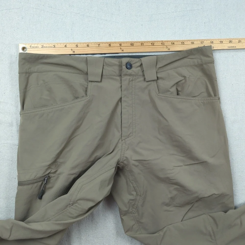 Outdoor Research Pants Mens 34x32 Brown Voodoo Stretch Zip Pocket Hiking